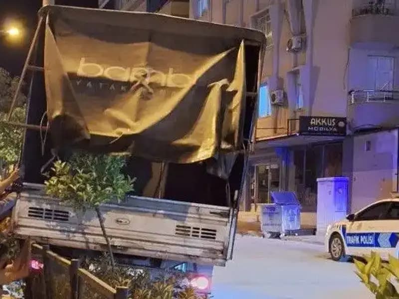 Park Halindeki Kamyonetin Freni Boşaldı, Kaza Faciaya Yol Açtı