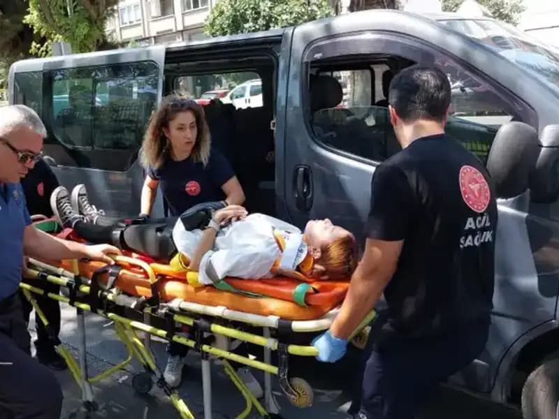 Samsun'da Meydan Gelen Trafik Kazasında Minibüs Kamyona Çarptı