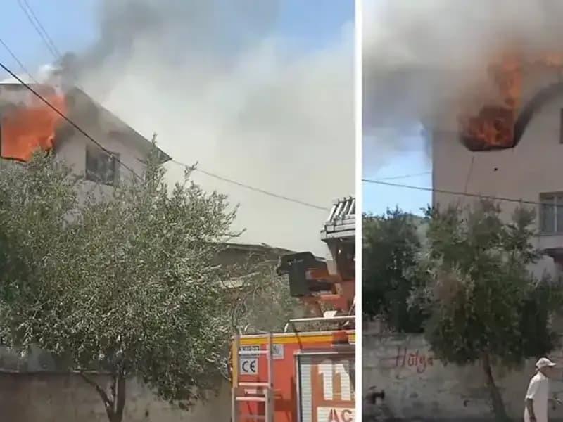Hatay'da Ev Yangını: Üç Yaşındaki Çocuk Hastaneye Kaldırıldı