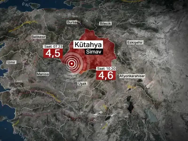 Kütahya'da Art Arda Gelen Depremler Okulları Tatil Etti