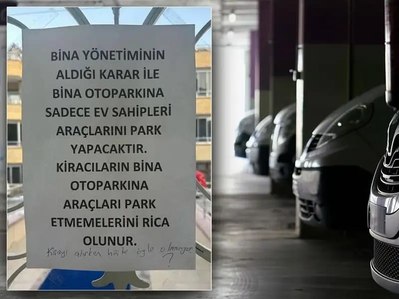 Site Yönetimi Kiracının Otopark Hakkına 'Karışamaz'