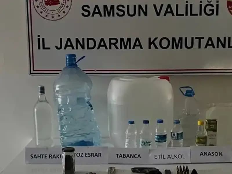 Samsun'da Yüzlerce Litre Sahte İçki Ele Geçirildi: Operasyonun Detayları