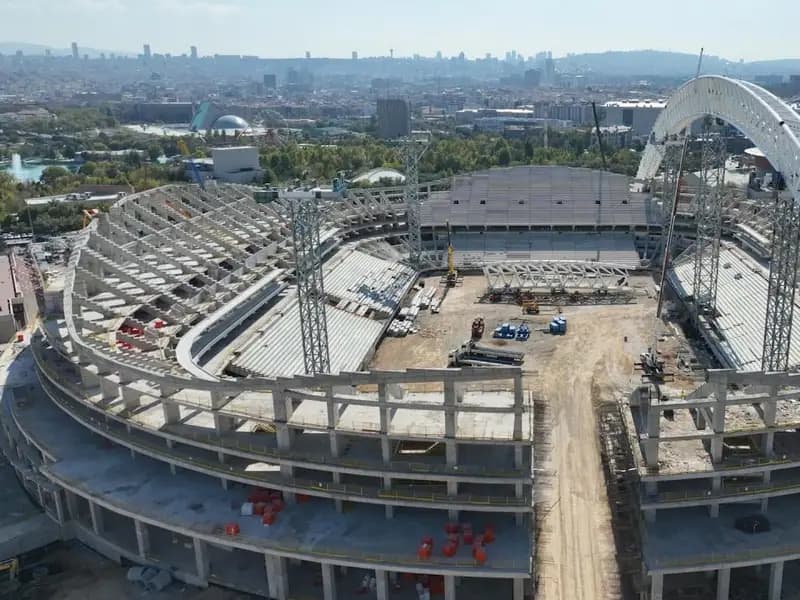 Ankara'nın Yeni Stadyumu Hızla Yükseliyor